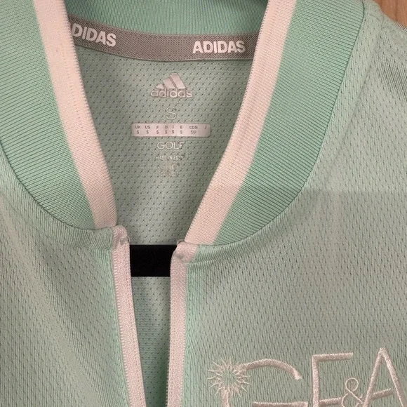 ADIDAS Women's Equipment Sleeveless Golf Polo Shirt  Clear Mint SIZE: Small - Picture 3 of 7